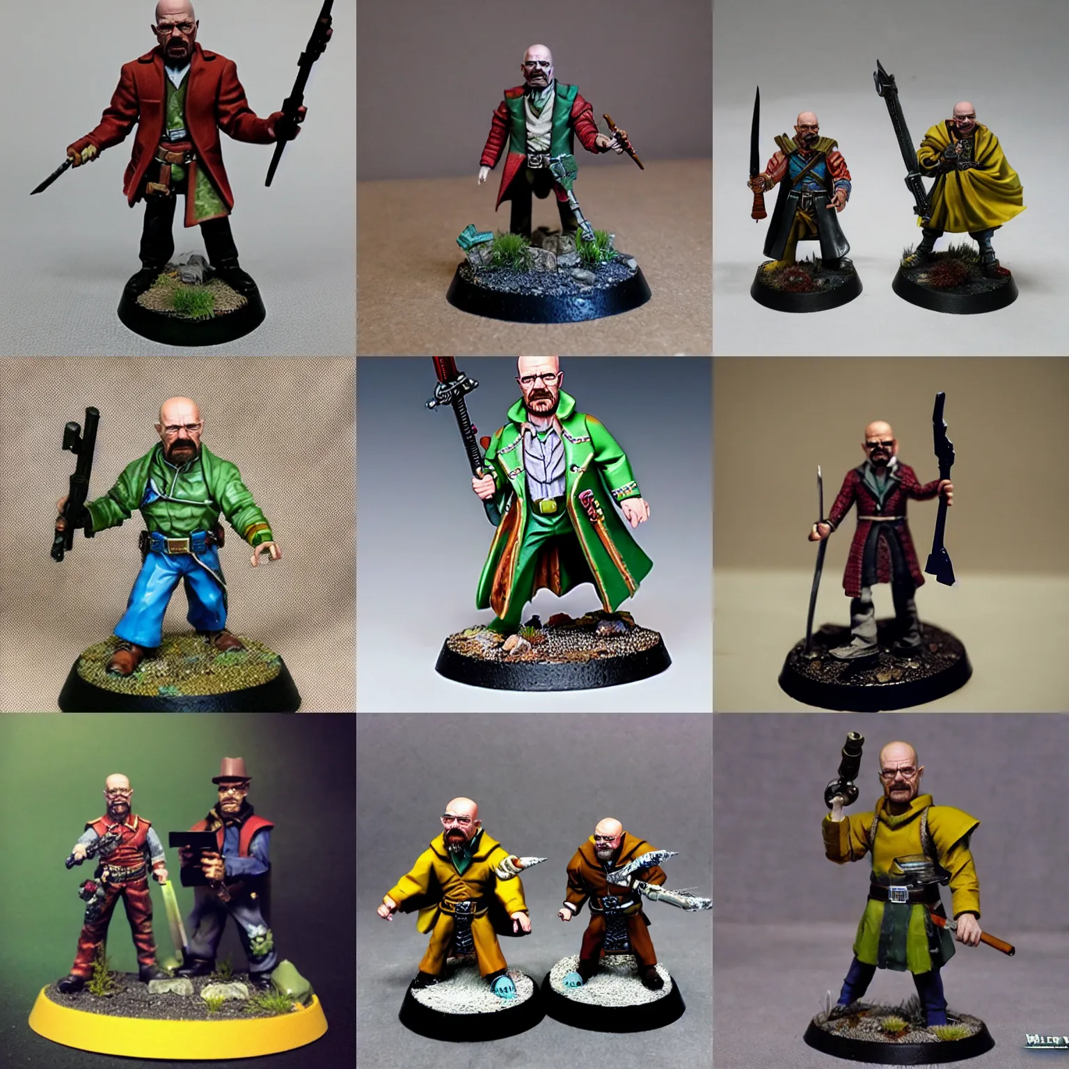 Prompt: walter white in warhammer