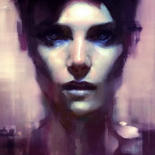 Image similar to portrait of rachael from bladerunner by jeremy mann