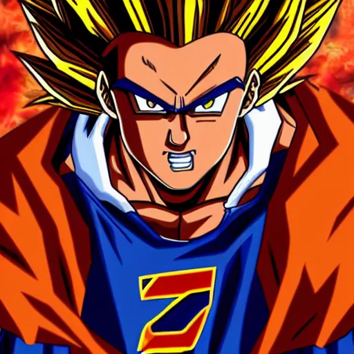 Prompt: Lebron James cosplay as Goku, super saiyan, Dragonball Z anime artwork, detailed digital art, colourful masterpiece beautiful beautiful beautiful