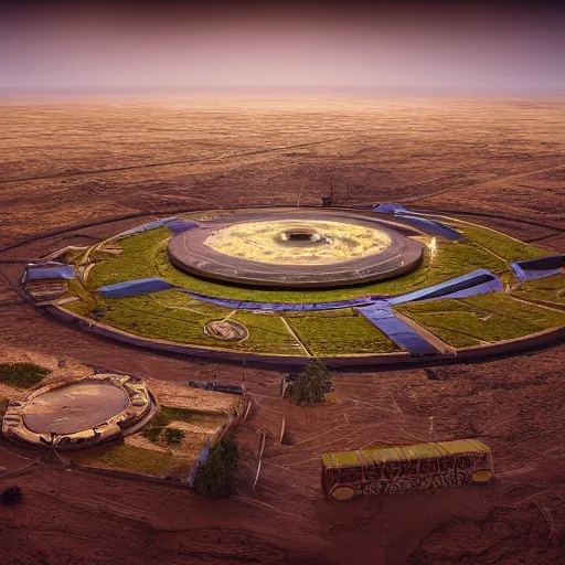 Image similar to cahokia is back from the future, was never gone, now the capital of planet earth, year 3 3 3 3, high definition, 8 k, octane render