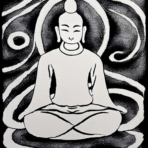 Image similar to zen art ink