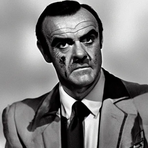 Image similar to sean connery as a zombie