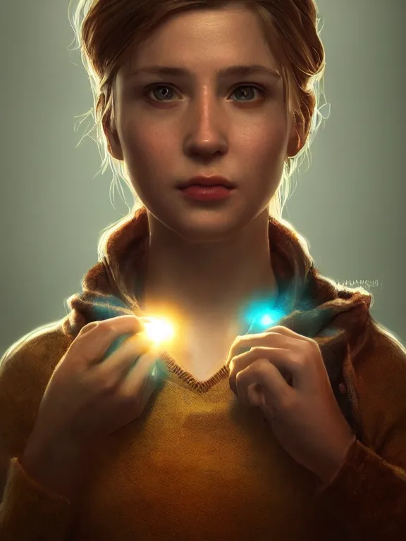 Prompt: portrait art of pan beesly 8 k ultra realistic, lens flare, atmosphere, glow, detailed, intricate, full of colour, cinematic lighting, trending on artstation, 4 k, hyperrealistic, focused, extreme details, unreal engine 5, cinematic, masterpiece