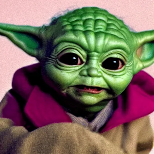 Image similar to Baby Yoda As the joker 4K quality super realistic