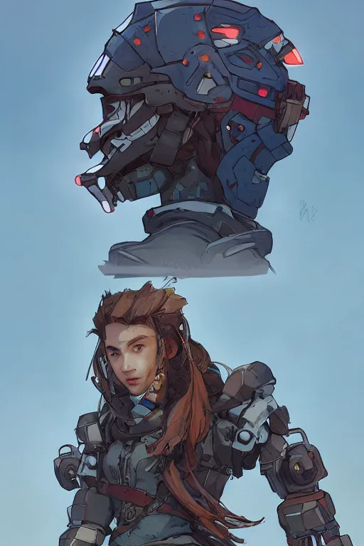 Image similar to combination suit armor aloy horizon forbidden west horizon zero dawn robot ninja mask helmet backpack tribal, art gta 5 comics, official fanart behance hd artstation by jesper ejsing, by rhads, makoto shinkai and lois van baarle, ilya kuvshinov, ossdraws radiating a glowing aura cgi rtx 2 0 2 2