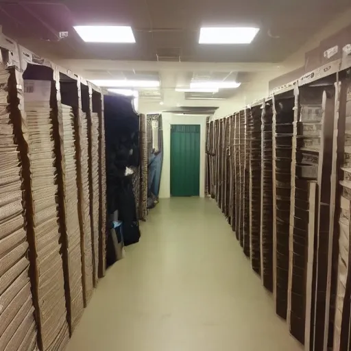 Image similar to low quality photo of the backrooms