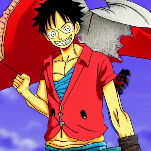 Image similar to luffy as dragon