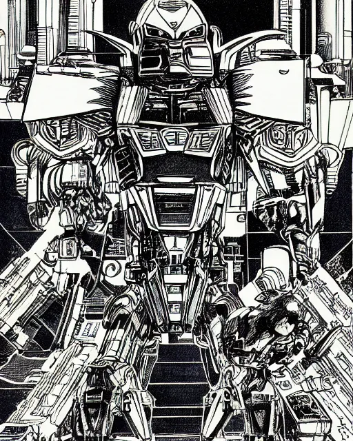 Prompt: an illustration of the autobot bumblebee, full body, standing in rectangular border, pen-and-ink illustration, etching, by Russ Nicholson, DAvid A Trampier, larry elmore, 1981, HQ scan, intricate details