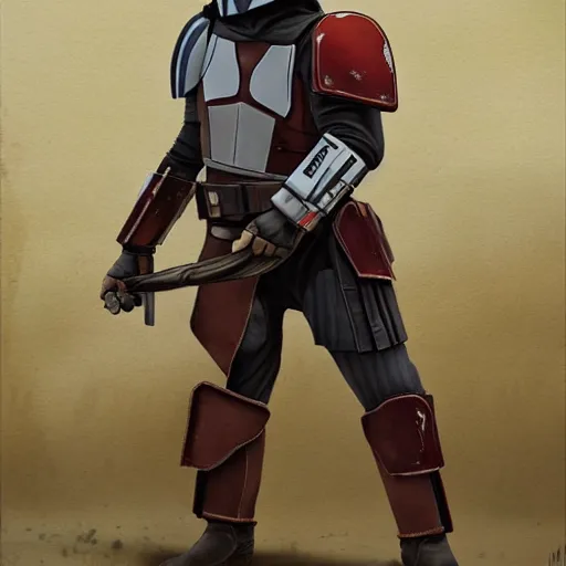 Image similar to a horse wearing mandalorian armour