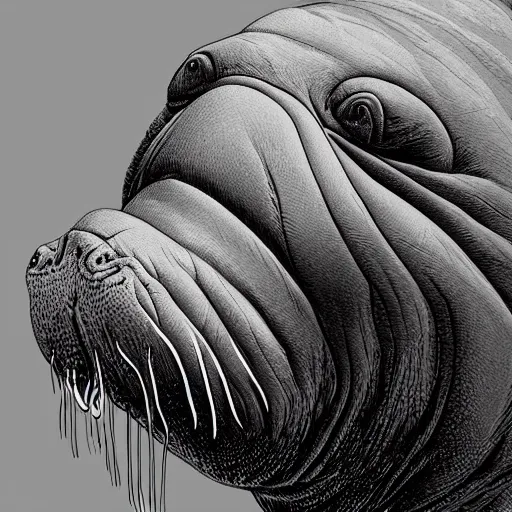 Prompt: extreme, uhdr, photorealistic, walrus love, fine details, highly detailed