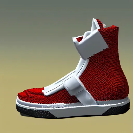 Image similar to balenciaga sneakers in minecraft, highly detailed, rim light, art, cinematic lighting, very coherent, hyper realism, high detail, 8 k