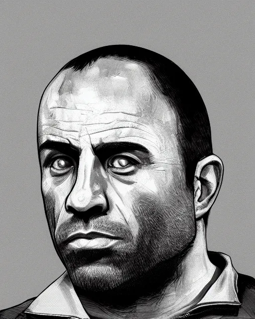 Image similar to a close - up portrait of joe rogan, in the style of gta 4, highly detailed, trending on artstationhq