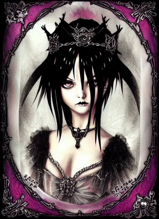 Image similar to ( ( gothic # ) ) princess portrait *. *. by battle angel alita * *, highly detailded