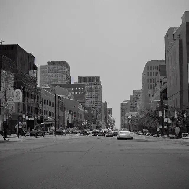 Image similar to downtown winnipeg, manitoba, photo by william eggelston