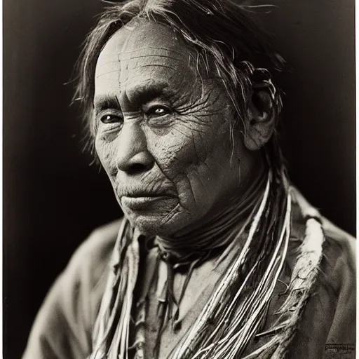 grizzled young chinese man with tribal face tattoos, Stable Diffusion