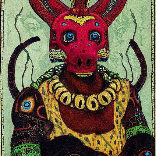 Image similar to portrait of xolotl