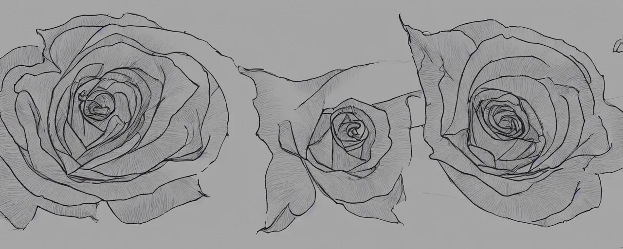 Image similar to schematics of a rose