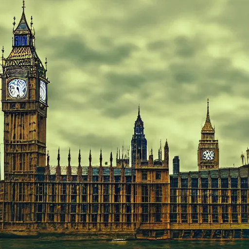 Prompt: Big Ben, London, Wallpaper, Wide Shot, Award Winning Masterpiece, artstation, digital art