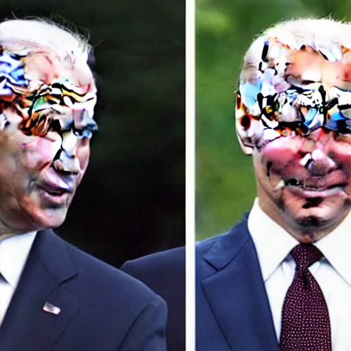 Image similar to vladmir putin and joe biden are the same person,