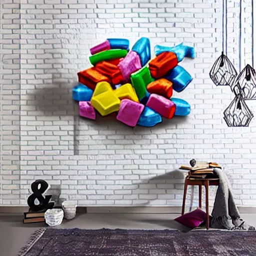 Prompt: motorcycle made out of candy, global illumination, photorealistic, in style of candyland poster