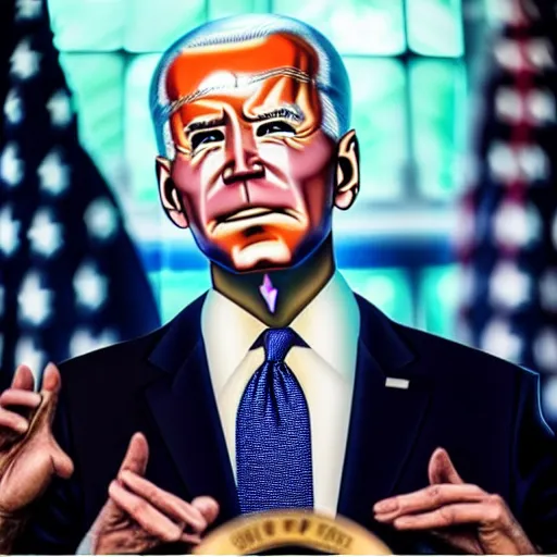 Image similar to Laser Beam Eyes Joe Biden