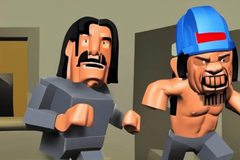 Image similar to danny trejo in roblox