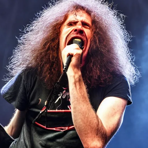 Image similar to Cat dave mustain singing for megadeath