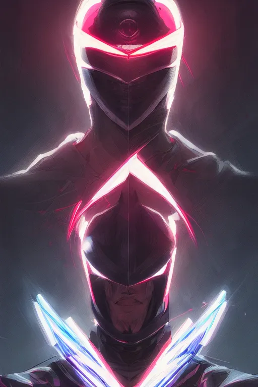 Image similar to portrait of ninja slayer, japan, neon lightning, night city, highly detailed, digital painting, trending on artstation, concept art, sharp focus, illustration, art by artgerm and greg rutkowski and magali villeneuve