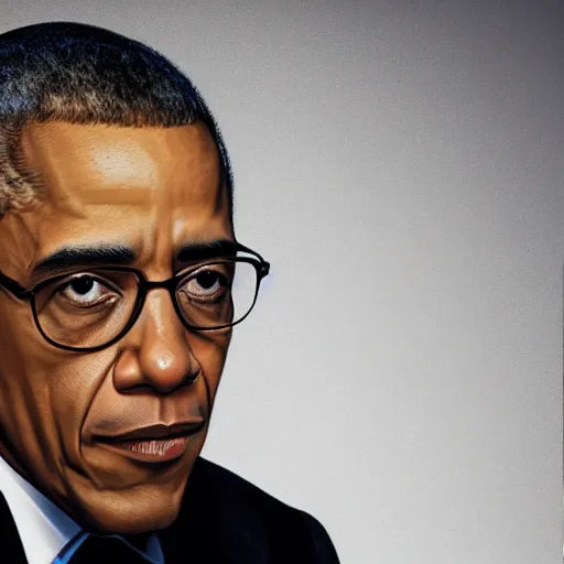 Image similar to Barrack Obama as Gustavo Fring from Breaking Bad, shot on iPhone, 1080p 4k resolution,