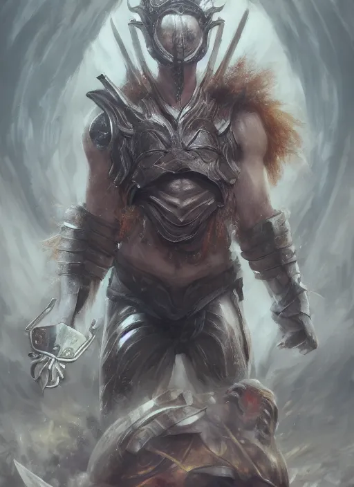 Image similar to upper body portrait of a keyboard warrior from final fantasy live action, holding a keyboard, award winning, masterpiece digital painting by greg rutkowski, alex grey, artstation, 4 k wallpaper,