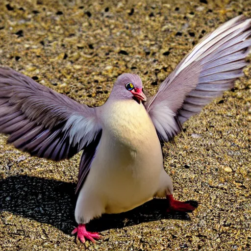 Prompt: national geographic professional photo of pidgey, award winning