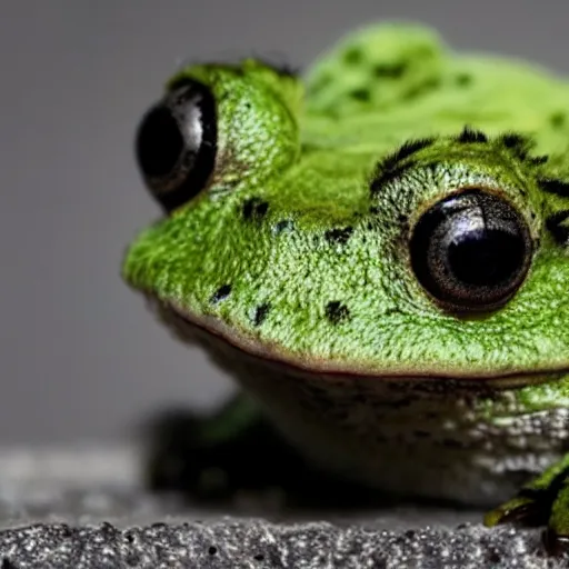 photo of a fluffy fuzzy frog with fur | Stable Diffusion