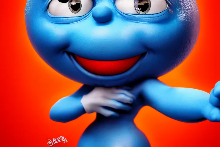 Prompt: Spherical smurffette, digital art, cinematic, highly detailed, 8k