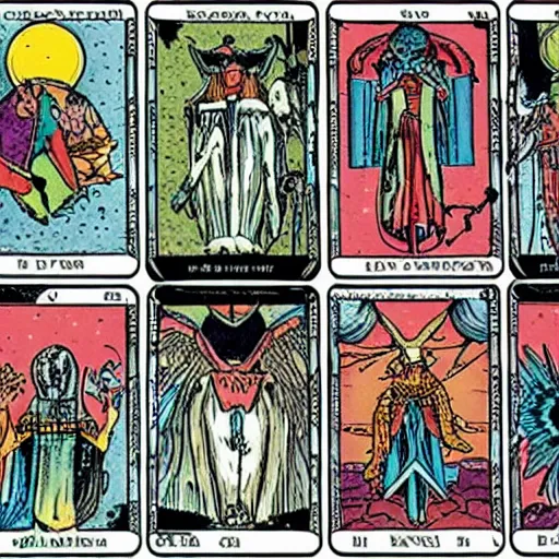 Image similar to alternative deck of rider waite tarot cards