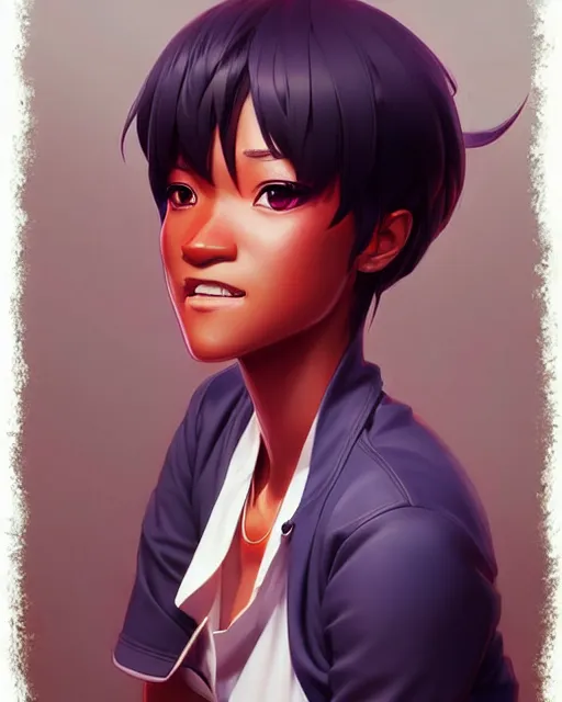 Image similar to keke palmer, portrait shinkai makoto studio ghibli studio key hideaki anno sakimichan stanley artgerm lau rossdraws james jean marc simonetti elegant highly detailed digital painting artstation pixiv