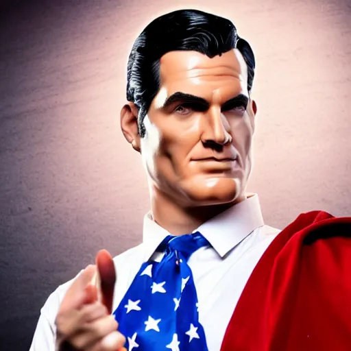 Prompt: photo of superman with the face of benjamin netanyahu, professional photography, studio lighting