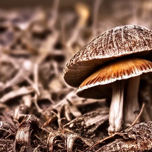 Image similar to ultra detailed concept art image of psilocybe semilanceata, bokeh, macro photo