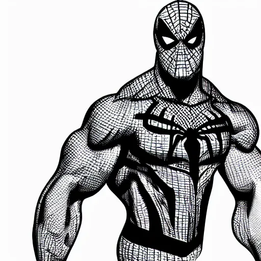 Buy Spiderman  Venom Drawing Pen and Ink Online in India  Etsy