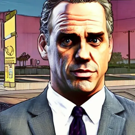 Prompt: Jordan Peterson in GTA V loading screen