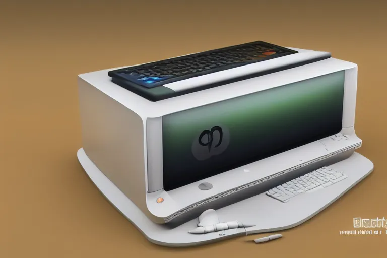 Image similar to the apple lisa if it was built in 2 0 2 2, 4 k, hd, concept art