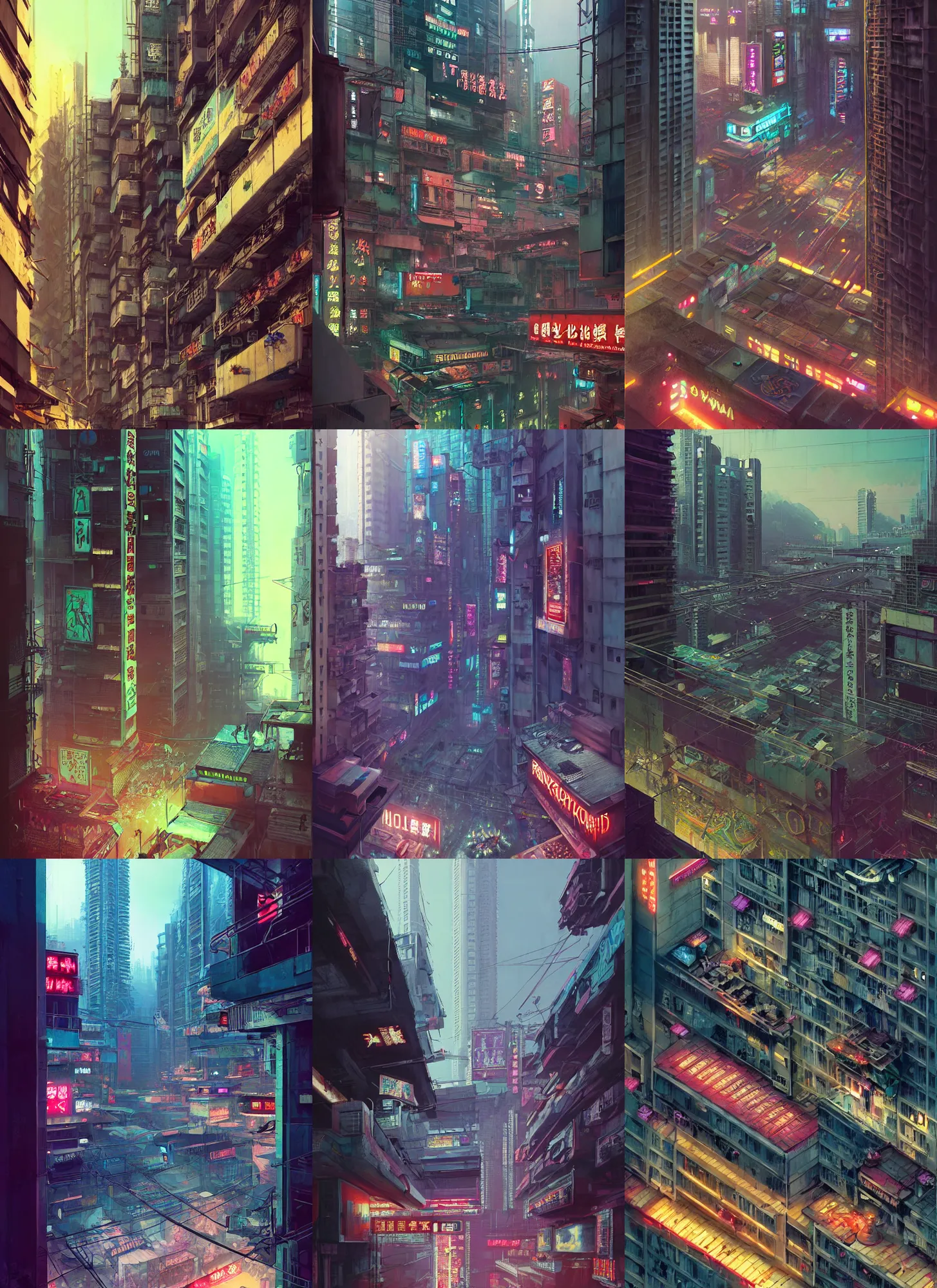ArtStation - Cyberpunk Flat Wallpaper Concept