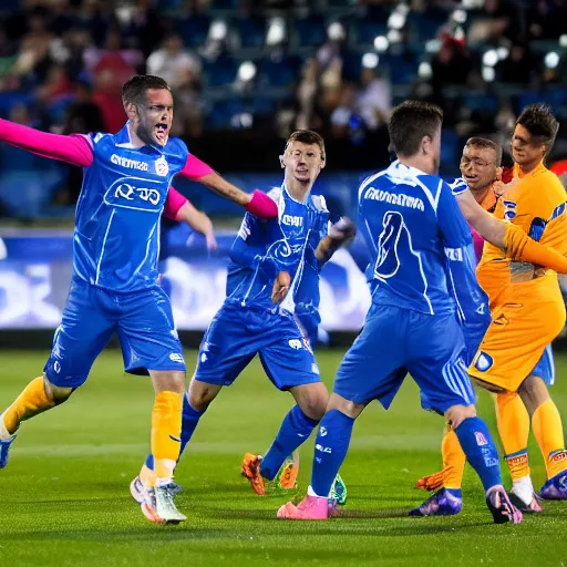 Prompt: deportivo de la coruna winning the champions league