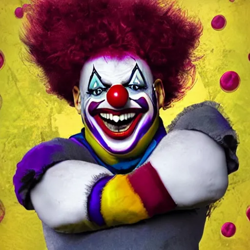 Image similar to clown warrior
