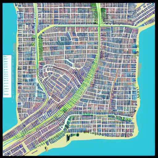 Prompt: City map, top down