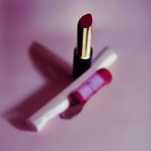 Prompt: lipstick. product photo. glamour photography. 1 9 9 3.