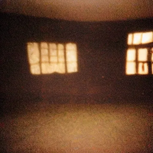 Prompt: insane nightmare, no light, everything is blurred, creepy shadows, haunted house, TV, very poor quality of photography, 2 mpx quality, grainy picture