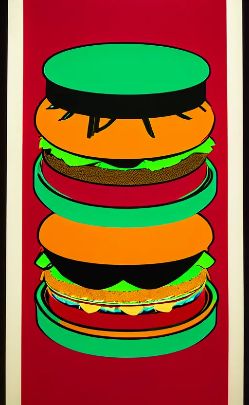 Image similar to A Big Mac, by Andy Warhol, 8k