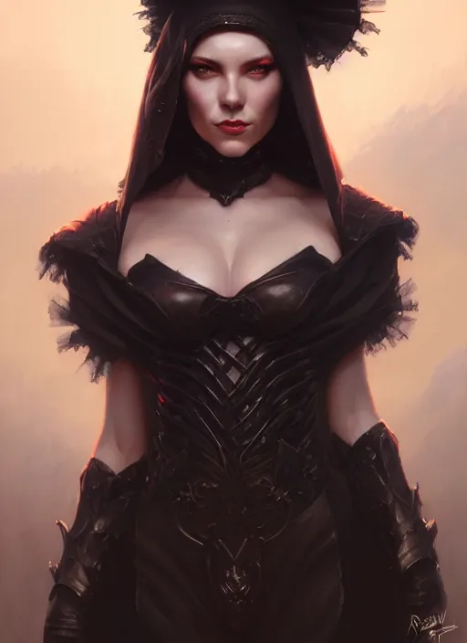 Image similar to a _ fantasy _ style _ portrait _ painting _ of widow black net bonnet, oil _ painting _ unreal _ 5 _ daz. _ rpg _ portrait _ extremely _ detailed _ artgerm _ greg _ rutkowski _ greg