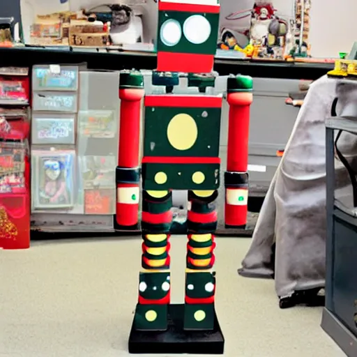 Image similar to giant nutcracker robot