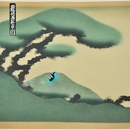 Image similar to a landscape by katayama bokuyo.